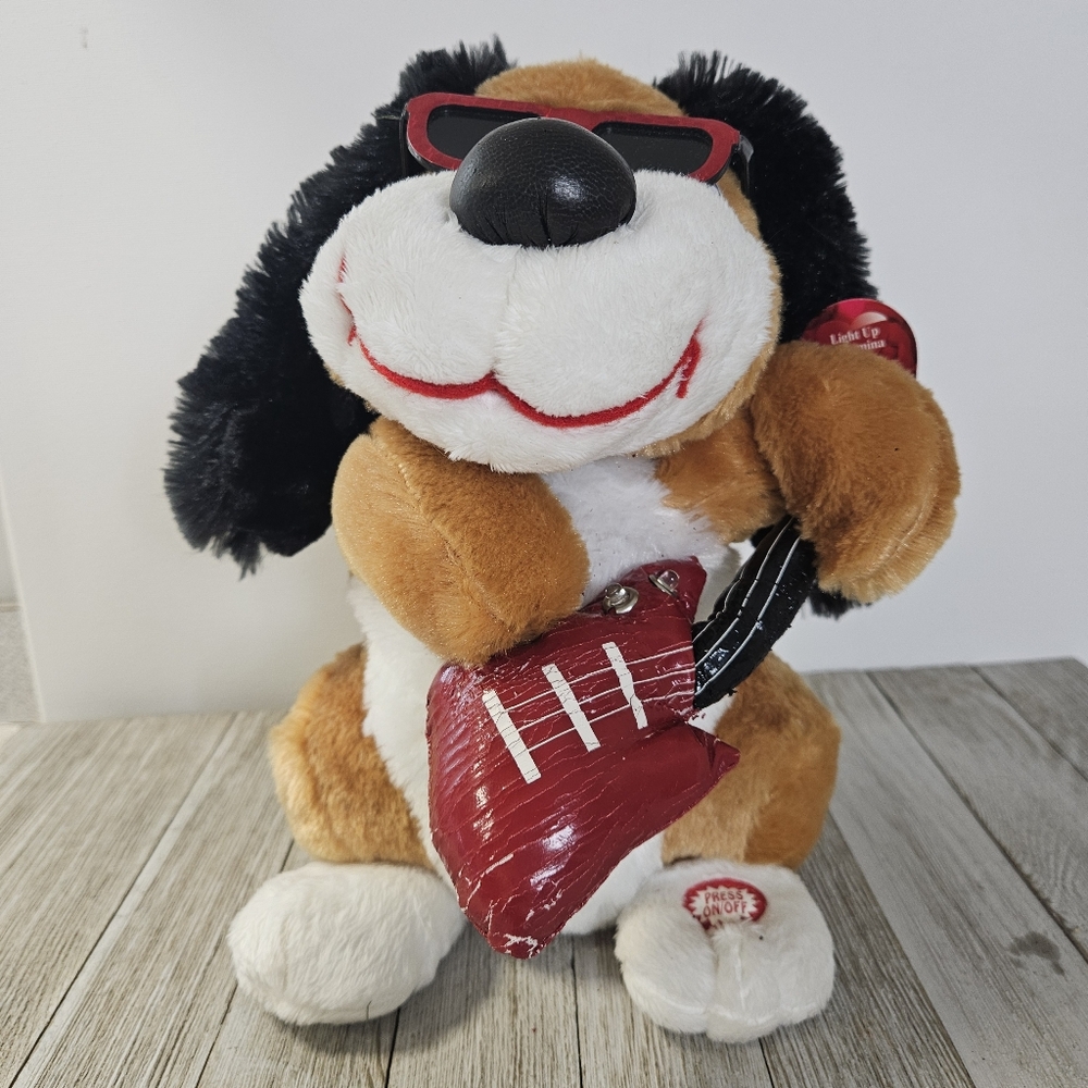 Dan Dee 9" Singing Animated Dog Plushie Plays I Feel Good by James Brown Stuffed
